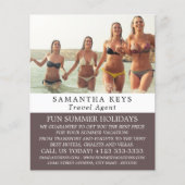 ビキニ休暇、旅行代理店アドバットフライヤー チラシ (正面)