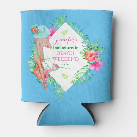 ビキニ名門私立校風のブライドバチェロレッテ週末 缶クーラー (正面)