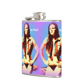 ビキニ女の子のお尻フラスコを言う フラスク (左)