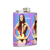 ビキニ女の子のお尻フラスコを言う フラスク (右)