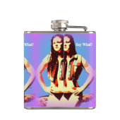 ビキニ女の子のお尻フラスコを言う フラスク (裏面)