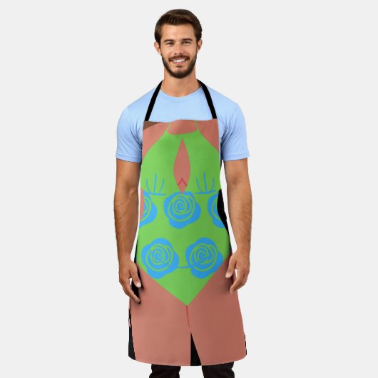 ビキニ女性 エプロン (着用した状態)