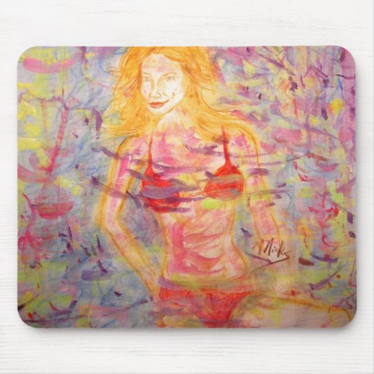 ビキニ少女 マウスパッド (正面)