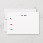 ビキニ猫のサマー招待状 招待状 (裏面)