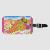 ビキニ猫ラゲッジタグ ラゲッジタグ (正面横)