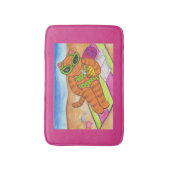 ビキニ猫浴室敷風呂マット バスマット (正面縦)