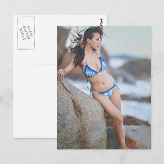 ビキニ葉書 ポストカード (正面/裏面)