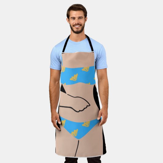 ビキニ エプロン (着用した状態)