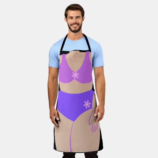 ビキニ エプロン (着用した状態)