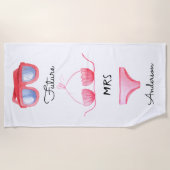 ビキニ サングラス フューチャー ミセス ビーチ タオル (正面)