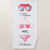 ビキニ サングラス フューチャー ミセス ビーチ タオル (正面)