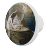 ビキニ・ニンフによって貝殻で見つかった水ベビー セラミックノブ (右)