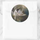 ビキニ・ニンフによって貝殻で見つかった水ベビー ラウンドシール (バッグ)