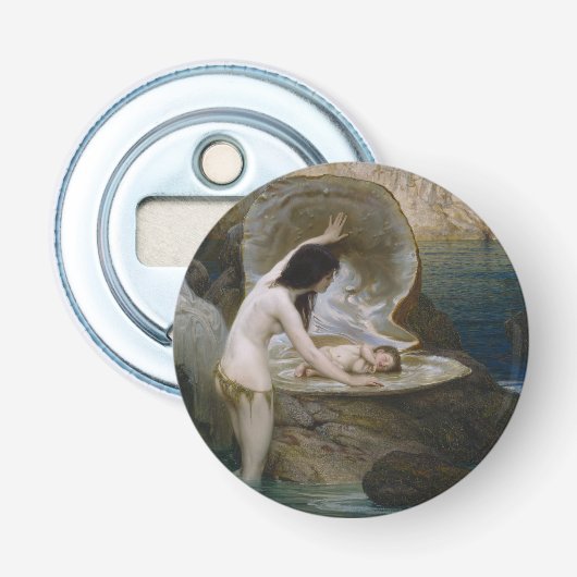 ビキニ・ニンフによって貝殻で見つかった水ベビー 栓抜き (正面)