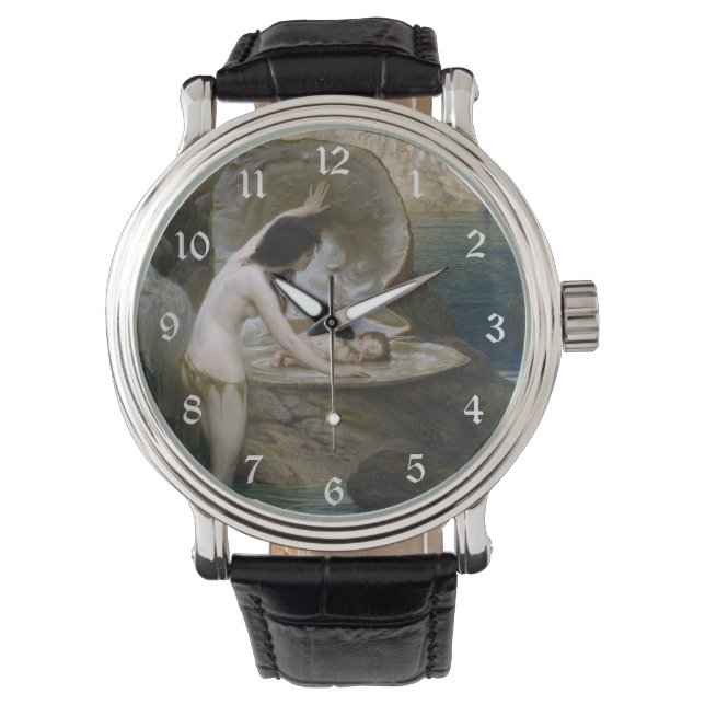 ビキニ・ニンフによって貝殻で見つかった水ベビー 腕時計 (正面)