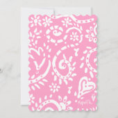 ビキニ・バニー・ノパーソナライズされたート ノートカード (裏面)