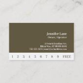 ビキニ・ブラジル・フランスのワックス写真オリーブ・パンチカード ロイヤリティカード (裏面)