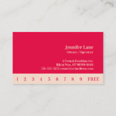 ビキニ・ブラジル・フランスのワックス・フォト・パンチカード ロイヤリティカード (裏面)