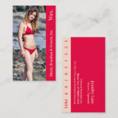 ビキニ・ブラジル・フランスのワックス・フォト・パンチカード ロイヤリティカード (正面/裏面)