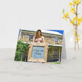 ビキニ・ベーブの50誕生日めでとう! カード (黄色い花)