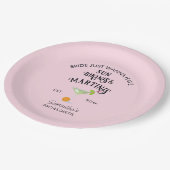 ビキニ&マルティニストロピカルプールヘンバッチェロレット ペーパープレート (アングル)