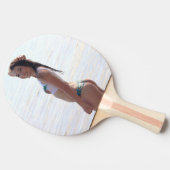 ビキニG-STRINGのビーチの女の子の卓球ラケット 卓球ラケット (横)