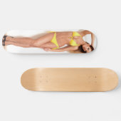 ビキニPinの女の子のスケートボード スケートボード (横)