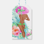 ビキ名門私立校風のニ花嫁バチェロレッテありがとう ギフトタグ (正面)