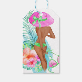 ビキ名門私立校風のニ花嫁バチェロレッテありがとう ギフトタグ