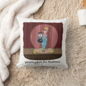 ビギナー向けVentriloquismおもしろい誕生日カード クッション (ブランケット)