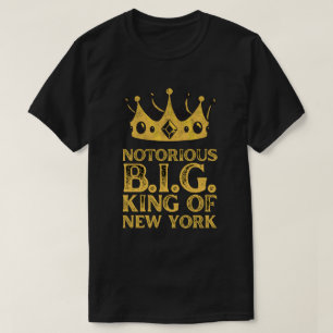 ビギー・スモールズ ニューヨークの王様 イエロー クラウン Tシャツ