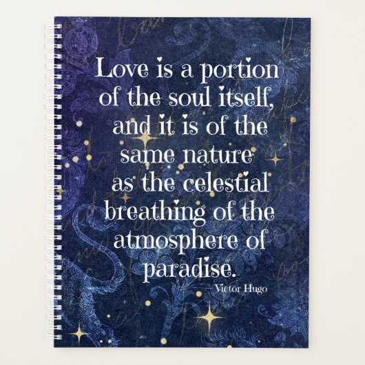 ビクエレガントトル・ウゴ詩 プランナー手帳 (正面)