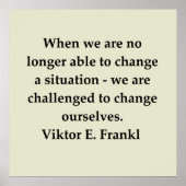 ビクターフランクル引用文 ポスター (正面)