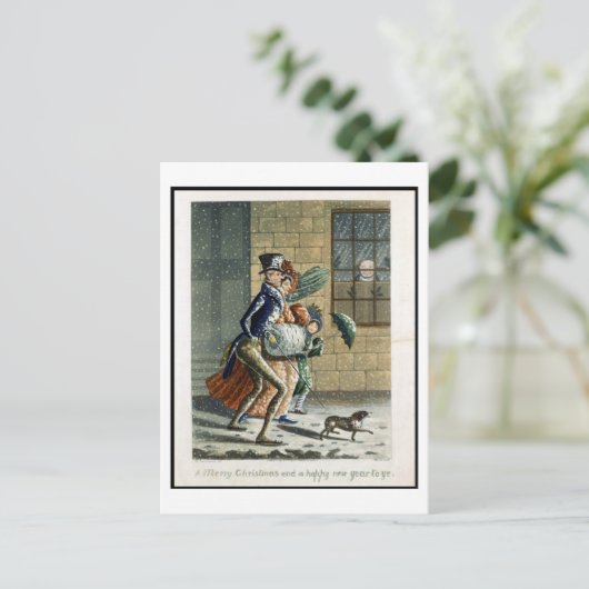 ビクター、お目出しのクリスマスと新年おめでとう シーズンポストカード (スタンド正面)