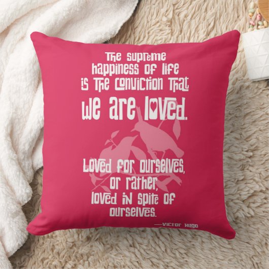 ビクター・ウゴの人生の最高の幸福 クッション (ブランケット)