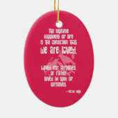 ビクター・ウゴの人生の最高の幸福 セラミックオーナメント (裏面)