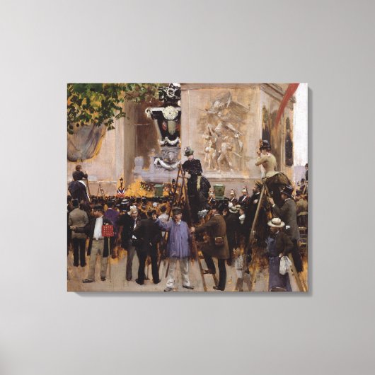 ビクター・ウゴの葬儀 キャンバスプリント (正面)