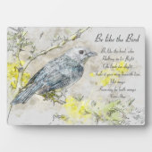 ビクター・ウゴ・プラークの鳥の詩のようになる フォトプラーク (正面)