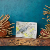 ビクター・ウゴ・プラークの鳥の詩のようになる フォトプラーク (側面)