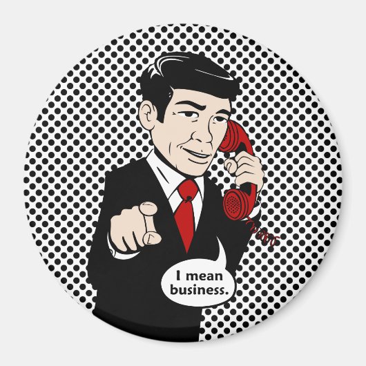 ビクター・クラッシュモアはビジネスを意味する マグネット (正面)