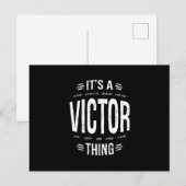 ビクター 名前入り 誕生日ギフト ポストカード (正面/裏面)