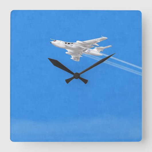 ビクターV爆撃機ウォールクロック スクエア壁時計 (正面)