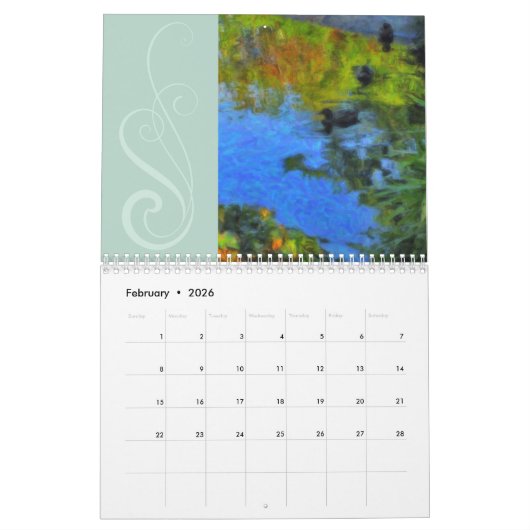 ビクトリアの印象, B.C. 2017カレンダー カレンダー (2月 2026)