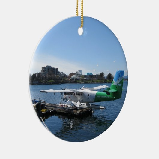 ビクトリアの景色の水上飛行機 セラミックオーナメント (右)