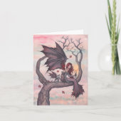 ビクトリアの木 ゴシック オータム フェアリー アート カード (正面)