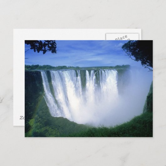 ビクトリアの滝 ザンビア アフリカ ポストカード (正面/裏面)