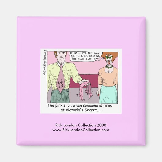 ビクトリアの秘密の漫画のマグネットから発射 マグネット (正面)