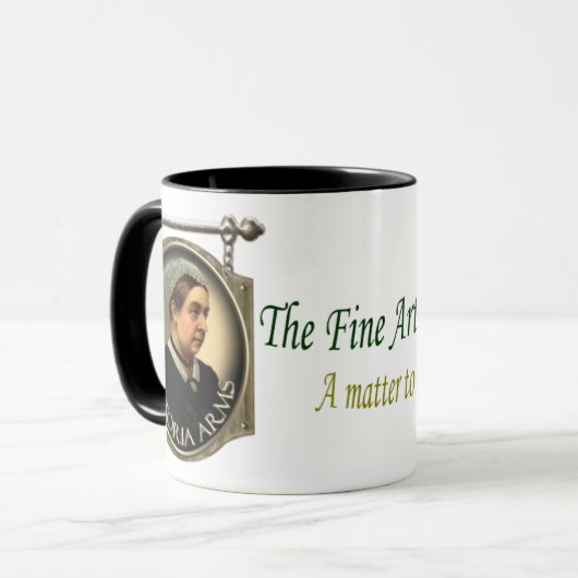 ビクトリアはパブの印を武装させます マグカップ (正面左)