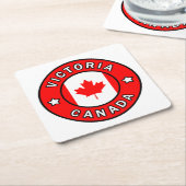 ビクトリアカナダ スクエアペーパーコースター (アングル)