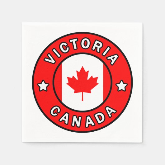 ビクトリアカナダ スタンダードカクテルナプキン (正面)